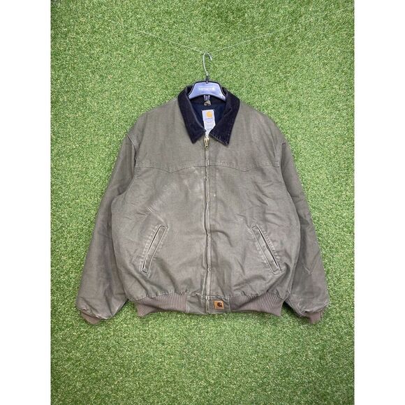 Vintage Carhartt Santa Fe Jacket Mens Size 2XL XXL J14 LOV Moss 